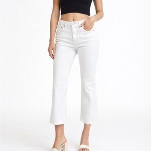 Polo Ralph Lauren Sharona Crop Flare White Jeans size 28/ 6